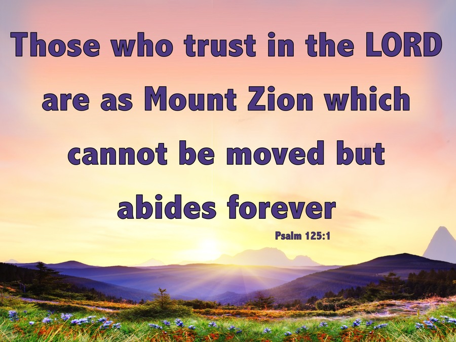 Psalm 125 1 Those Who Trust In The Lord Abide Forever pink 